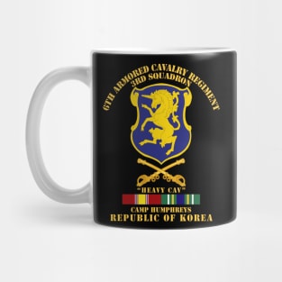 3rd Sqdrn 6th ACR w Cav Br Camp Humphreys w KR SVC Mug